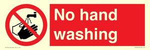 No hand washing